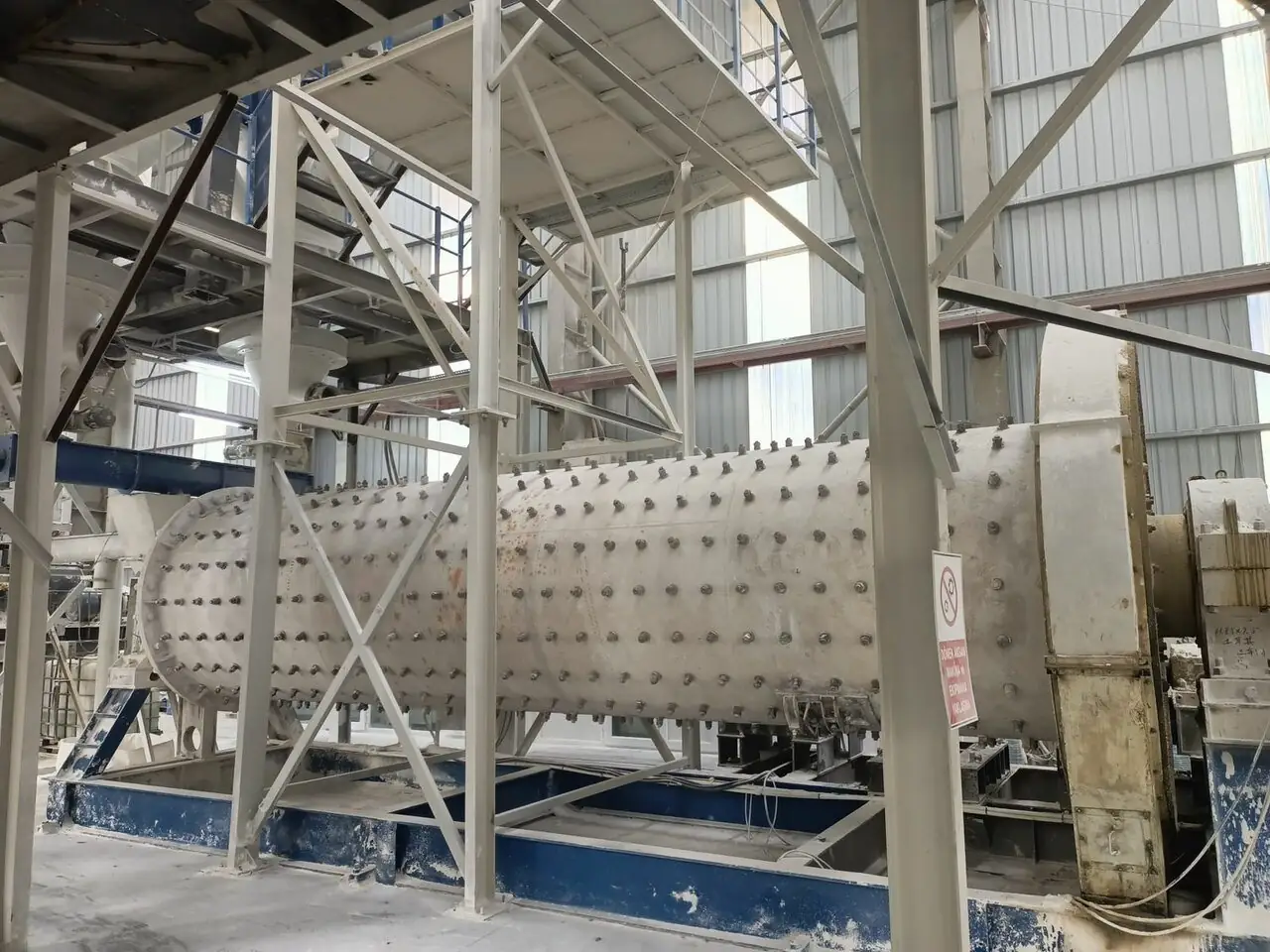 Ball mill in the KHN Minerals plant